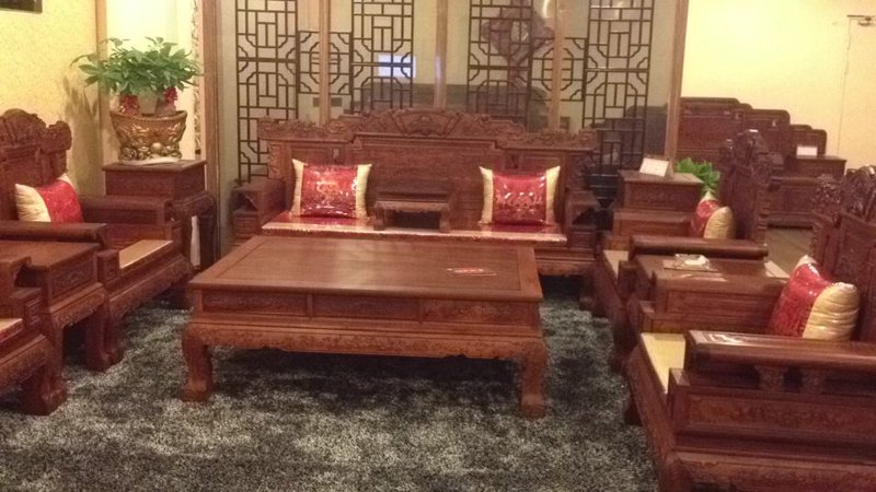 红木沙发